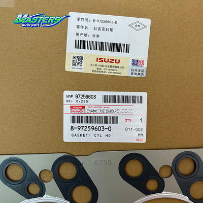 Masters Cylinder Headgasket Kit 8972596030 For ISUZU NKR77 4JH1 4KH1