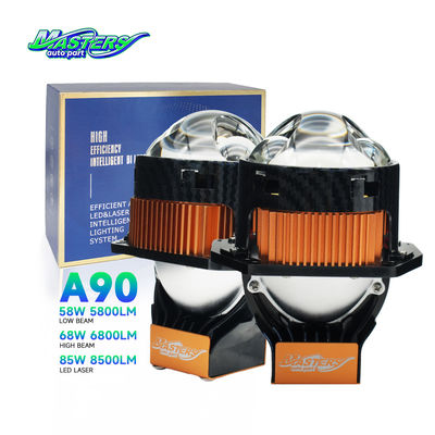 マスターズA90レンズ LEDレーザー/ハイ/ロービーム 85W 8500ルメン 3インチ ダブルレーザープロジェクター
